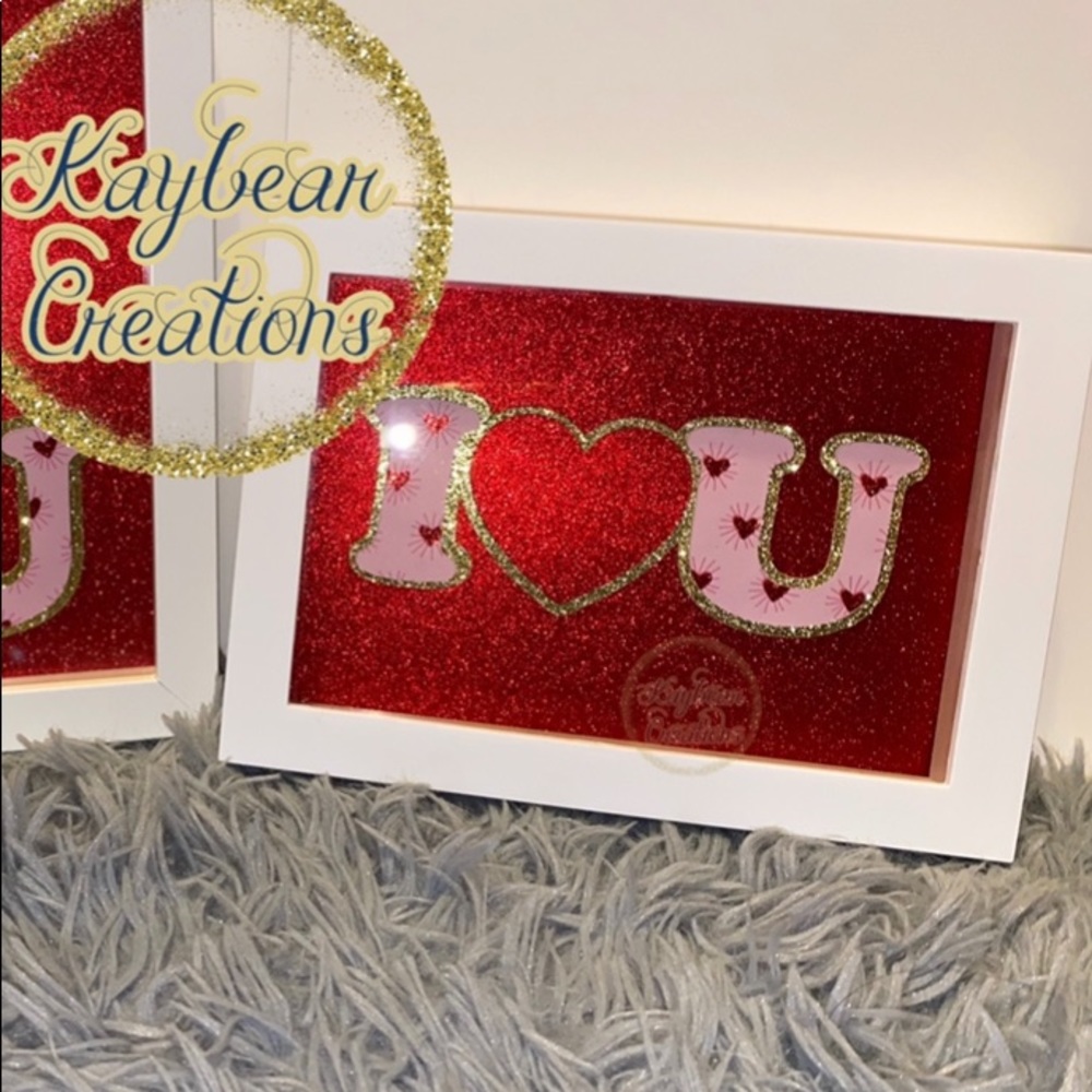 I love u shadow box/ Valentine’s gift